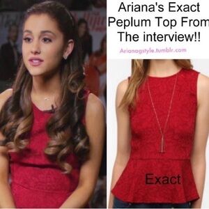 ASO Ariana Grande Urban Outfitters Peplum Top
